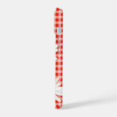 Waterverf Madeliefjes Op Gingham iPhone 15 Case (Linkerkant)
