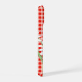 Waterverf Madeliefjes Op Gingham iPhone 15 Case (Rechterkant)