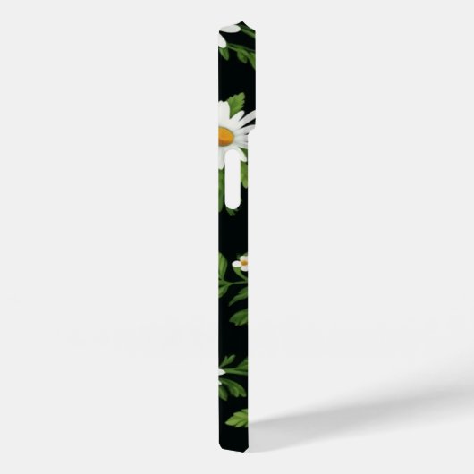 Waterverf madeliefjes op zwart Case-Mate iPhone case (Achterkant / Rechts)