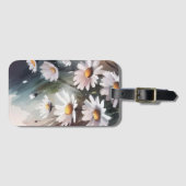 Waterverf madeliefjes Schattige bloemmotief Bagagelabel (Voorkant (horizontaal))