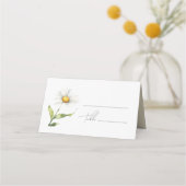 waterverf madeliefjes trouwplaats kaart plaatskaartje (Voorkant)