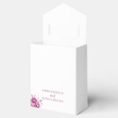 Waterverf Magenta Pioen-bruiloft Dank u Bedankdoosjes (Geopend)