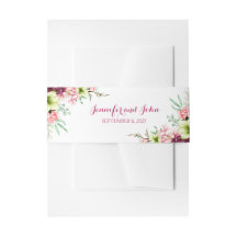 Waterverf Magenta Red Amaryllis Wedding