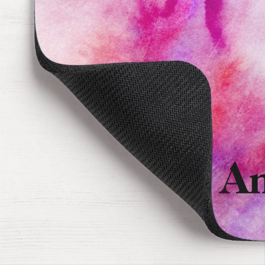 Waterverf magenta stropdas-kleurstofnaam muismat (Hoek)