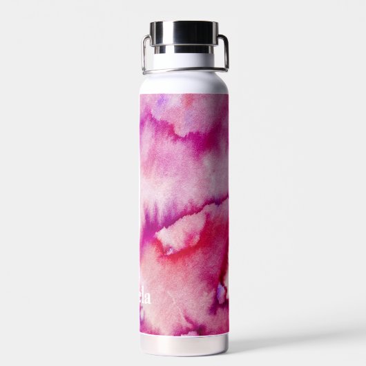 Waterverf magenta was waterfles (Achterkant)