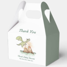 Waterverf Magic Dragon Mountain Boy Baby shower