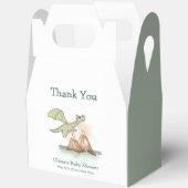 Waterverf Magic Dragon Mountain Boy Baby shower Bedankdoosjes (Open)