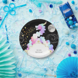 Waterverf Magic Dragon Verjaardag Papieren Bordje