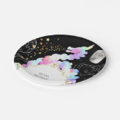 Waterverf Magic Dragon Verjaardag Papieren Bordje (Gekanteld)