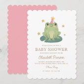 Waterverf Magic Frog Baby shower Invitation Kaart (Voorkant / Achterkant)