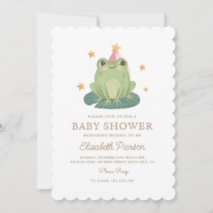 Waterverf Magic Frog Baby shower Invitation Kaart