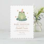 Waterverf Magic Frog Baby shower Invitation Kaart (Staand voorkant)