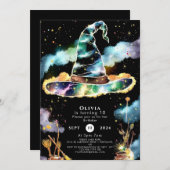 Waterverf Magic Kinder Tovenaar Verjaardag Kaart (Voorkant / Achterkant)