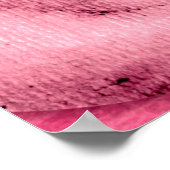 Waterverf Magic Mermaid Bright Pink Color Scales Poster (Hoek)