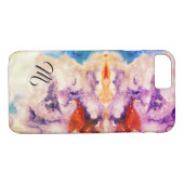 Waterverf Magic Monogram Art iPhone / iPad hoesje (Achterkant (Horizontaal))