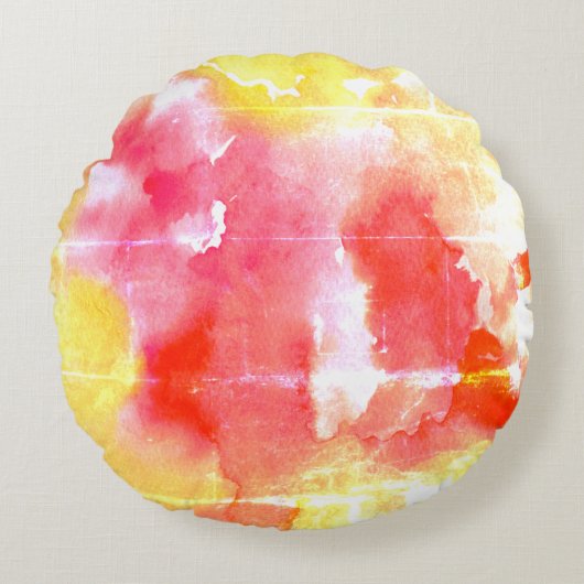 Waterverf Magic Rond Kussen (Voorkant)