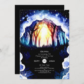 Waterverf Magic Woodland Verjaardag Kaart (Voorkant / Achterkant)