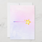 Waterverf Magische Eenhoorn Regenboog Pastelverjaa Kaart (Achterkant)