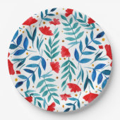 Waterverf Magische Garden Papieren Bordje (Voorkant)