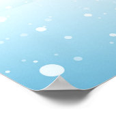 Waterverf magische kerstman die roterende Rudolph  Poster (Hoek)