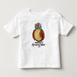 Waterverf Magische Owl met regenboogveren Kinder Shirts