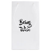 Waterverf Magische Owl met regenboogveren Klein Cadeauzakje (Achterkant)