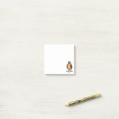 Waterverf Magische Owl met regenboogveren Post-it® Notes (Op bureau)