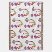 Waterverf Magische paddenstoelen Deken (Voorkant Verticaal)