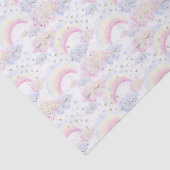 Waterverf Magische regenbogen en wolken Glitter Tissuepapier (Detail)