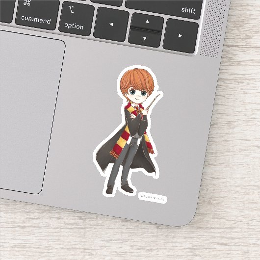 Waterverf Magische Ron Weasley Sticker (Detail)