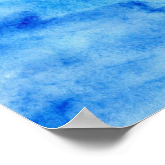 Waterverf magische walvis poster (Hoek)