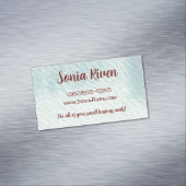 Waterverf  magnetisch visitekaartje (Voorbeeld)