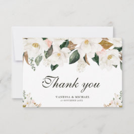 waterverf Magnolia bedankje Bedankkaart