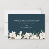 waterverf Magnolia bedankje Bedankkaart (Achterkant)