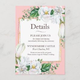 Waterverf Magnolia Blos Informatiekaartje