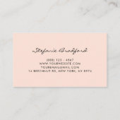 Waterverf Magnolia Cotton Garland Visitekaartje (Achterkant)