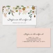 Waterverf Magnolia Cotton Garland Visitekaartje (Voorkant / Achterkant)