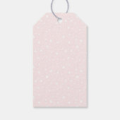 Waterverf Magnolia en Peonies Wedding Dank u Cadeaulabel (Achterkant)