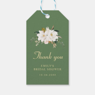 waterverf magnolia floraal vrijgezellenfeest cadeaulabel