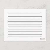 waterverf magnolia floral receptenkaart briefkaart (Achterkant)