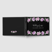 Waterverf Magnolia Floral Wedding Gastenboek (Volledig)