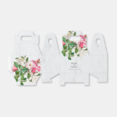 Waterverf Magnolia Flowers Wedding Bedankdoosjes (Uitgevouwen)