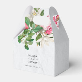 Waterverf Magnolia Flowers Wedding Bedankdoosjes