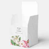 Waterverf Magnolia Flowers Wedding Bedankdoosjes (Geopend)