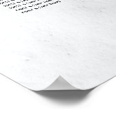 Waterverf Magnolia Flowers Wedding Seating Chart Poster (Hoek)