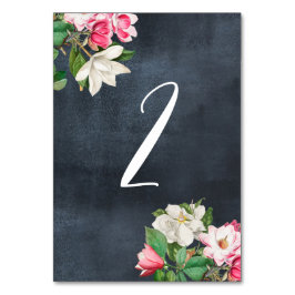 Waterverf Magnolia Flowers Wedstrijknummer Kaart