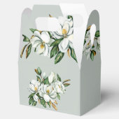 Waterverf Magnolia Groen Favors Bedankdoosjes (Geopend)