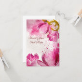 Waterverf Magnolia Kaart (Voorkant / Achterkant in situ)