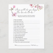 Waterverf Magnolia Ken het bruidsdouchespel Flyer (Voorkant)