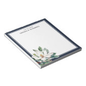 Waterverf Magnolia Navy Blue van het bureau van Notitieblok (Schuin)